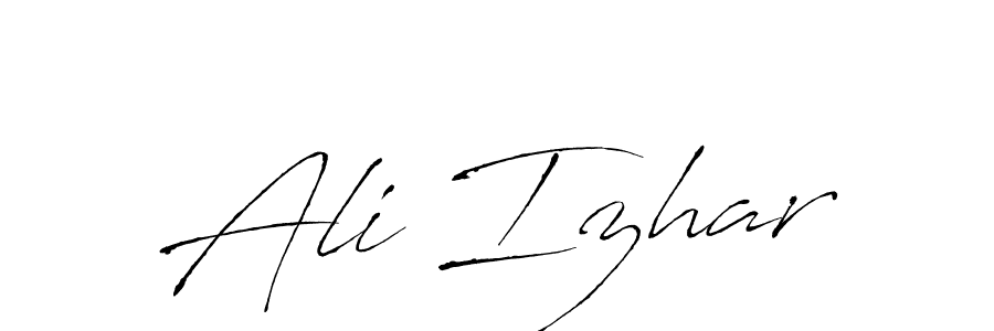 Also You can easily find your signature by using the search form. We will create Ali Izhar name handwritten signature images for you free of cost using Antro_Vectra sign style. Ali Izhar signature style 6 images and pictures png