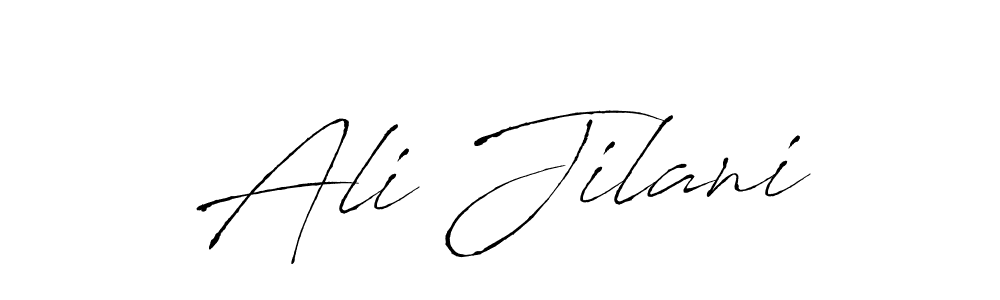 Create a beautiful signature design for name Ali Jilani. With this signature (Antro_Vectra) fonts, you can make a handwritten signature for free. Ali Jilani signature style 6 images and pictures png