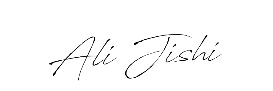 Design your own signature with our free online signature maker. With this signature software, you can create a handwritten (Antro_Vectra) signature for name Ali Jishi. Ali Jishi signature style 6 images and pictures png