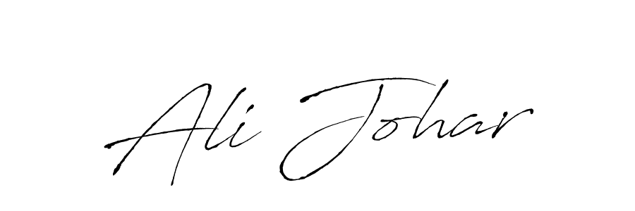 Design your own signature with our free online signature maker. With this signature software, you can create a handwritten (Antro_Vectra) signature for name Ali Johar. Ali Johar signature style 6 images and pictures png