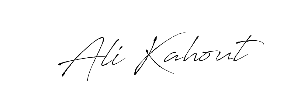 You should practise on your own different ways (Antro_Vectra) to write your name (Ali Kahout) in signature. don't let someone else do it for you. Ali Kahout signature style 6 images and pictures png