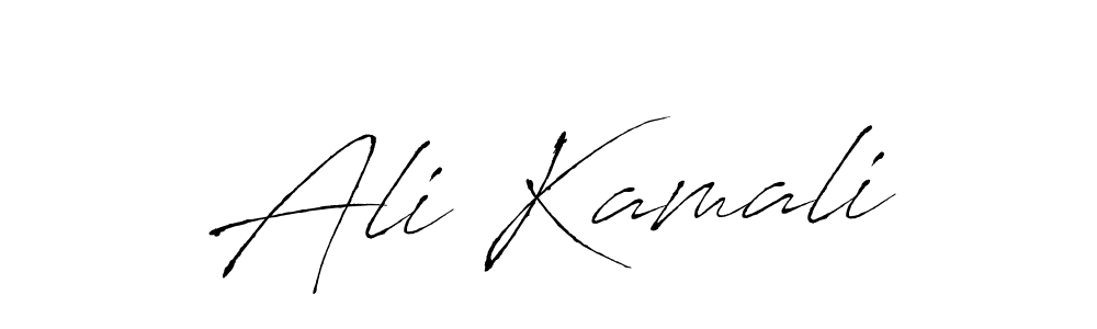 Ali Kamali stylish signature style. Best Handwritten Sign (Antro_Vectra) for my name. Handwritten Signature Collection Ideas for my name Ali Kamali. Ali Kamali signature style 6 images and pictures png