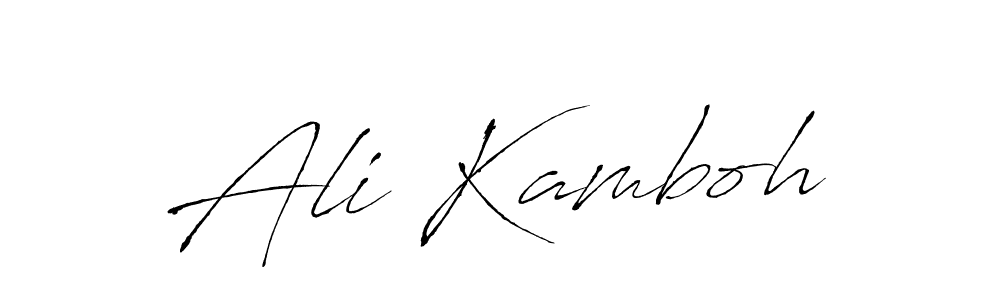 Also You can easily find your signature by using the search form. We will create Ali Kamboh name handwritten signature images for you free of cost using Antro_Vectra sign style. Ali Kamboh signature style 6 images and pictures png
