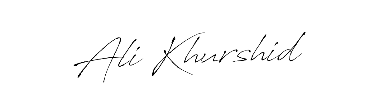 Also we have Ali Khurshid name is the best signature style. Create professional handwritten signature collection using Antro_Vectra autograph style. Ali Khurshid signature style 6 images and pictures png