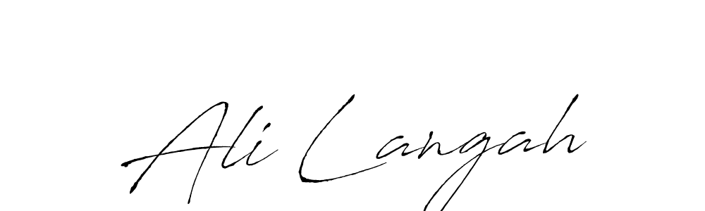 Similarly Antro_Vectra is the best handwritten signature design. Signature creator online .You can use it as an online autograph creator for name Ali Langah. Ali Langah signature style 6 images and pictures png