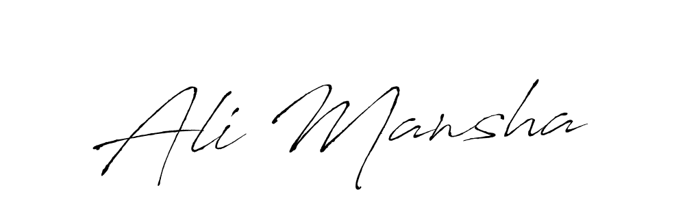 Similarly Antro_Vectra is the best handwritten signature design. Signature creator online .You can use it as an online autograph creator for name Ali Mansha. Ali Mansha signature style 6 images and pictures png