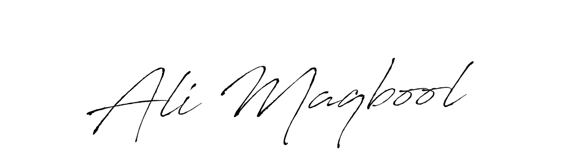 How to make Ali Maqbool signature? Antro_Vectra is a professional autograph style. Create handwritten signature for Ali Maqbool name. Ali Maqbool signature style 6 images and pictures png