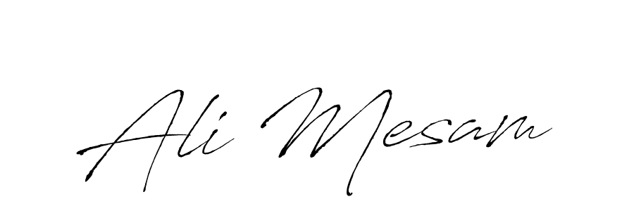 You should practise on your own different ways (Antro_Vectra) to write your name (Ali Mesam) in signature. don't let someone else do it for you. Ali Mesam signature style 6 images and pictures png