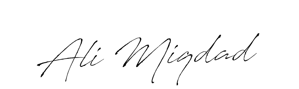 The best way (Antro_Vectra) to make a short signature is to pick only two or three words in your name. The name Ali Miqdad include a total of six letters. For converting this name. Ali Miqdad signature style 6 images and pictures png