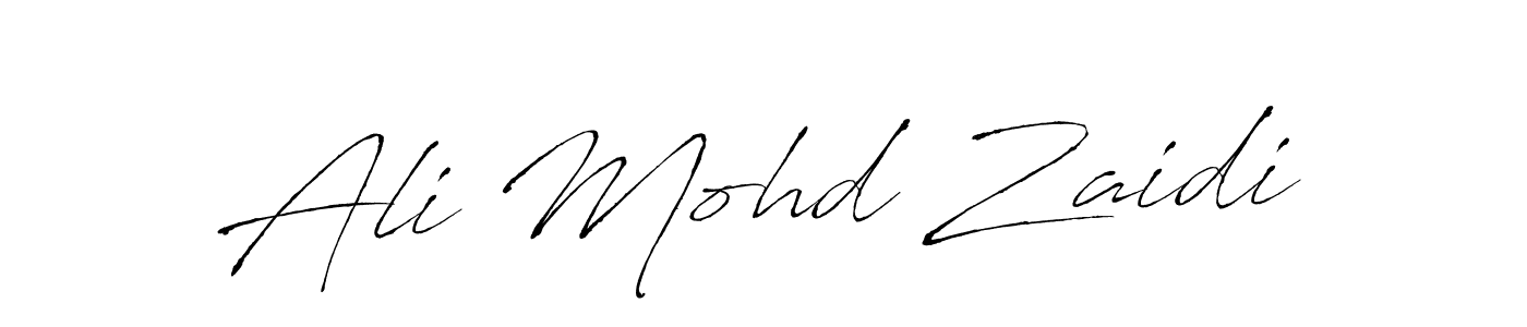 Make a beautiful signature design for name Ali Mohd Zaidi. With this signature (Antro_Vectra) style, you can create a handwritten signature for free. Ali Mohd Zaidi signature style 6 images and pictures png