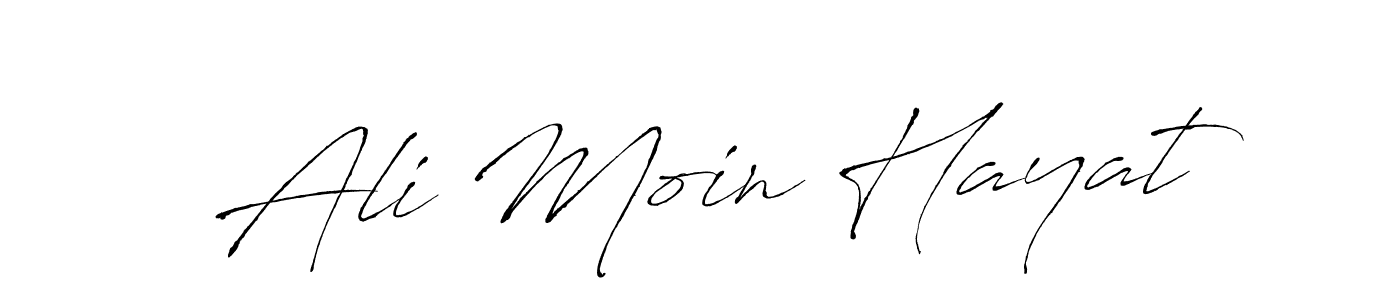 Antro_Vectra is a professional signature style that is perfect for those who want to add a touch of class to their signature. It is also a great choice for those who want to make their signature more unique. Get Ali Moin Hayat name to fancy signature for free. Ali Moin Hayat signature style 6 images and pictures png