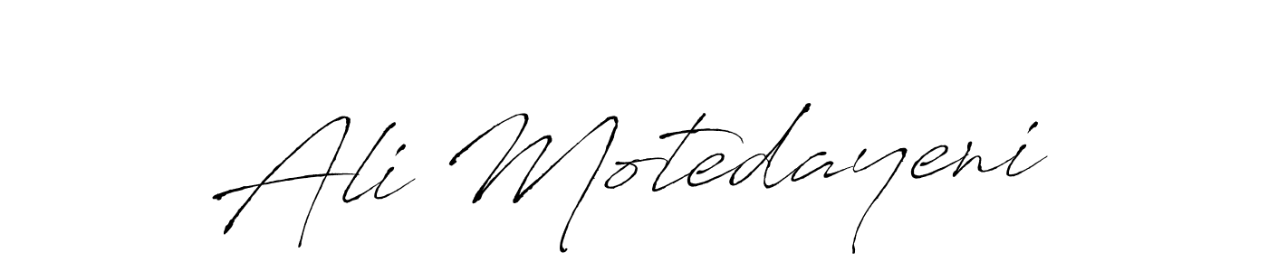 It looks lik you need a new signature style for name Ali Motedayeni. Design unique handwritten (Antro_Vectra) signature with our free signature maker in just a few clicks. Ali Motedayeni signature style 6 images and pictures png