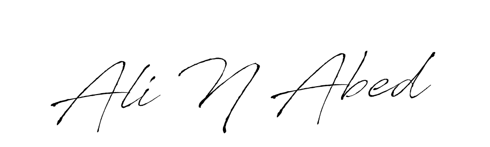 How to make Ali N Abed signature? Antro_Vectra is a professional autograph style. Create handwritten signature for Ali N Abed name. Ali N Abed signature style 6 images and pictures png