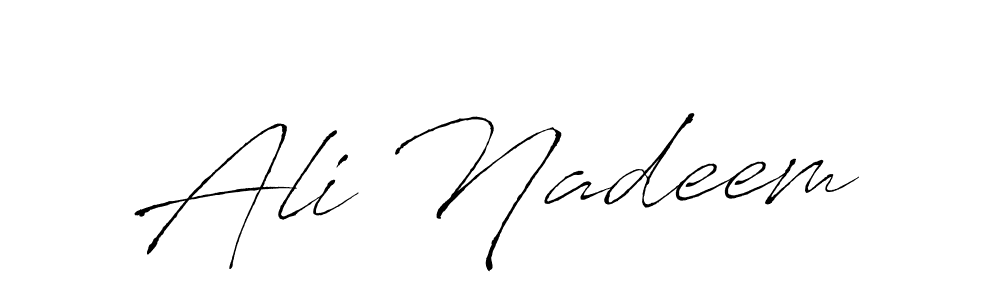 Ali Nadeem stylish signature style. Best Handwritten Sign (Antro_Vectra) for my name. Handwritten Signature Collection Ideas for my name Ali Nadeem. Ali Nadeem signature style 6 images and pictures png