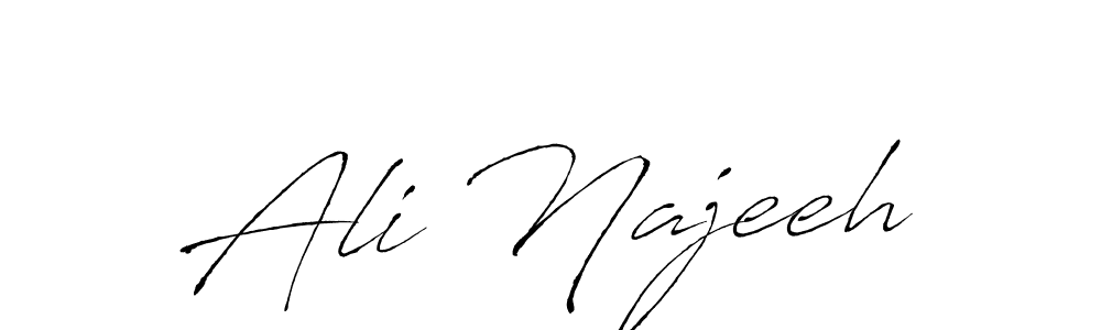 You should practise on your own different ways (Antro_Vectra) to write your name (Ali Najeeh) in signature. don't let someone else do it for you. Ali Najeeh signature style 6 images and pictures png