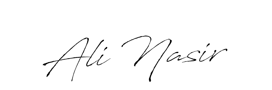 Create a beautiful signature design for name Ali Nasir. With this signature (Antro_Vectra) fonts, you can make a handwritten signature for free. Ali Nasir signature style 6 images and pictures png