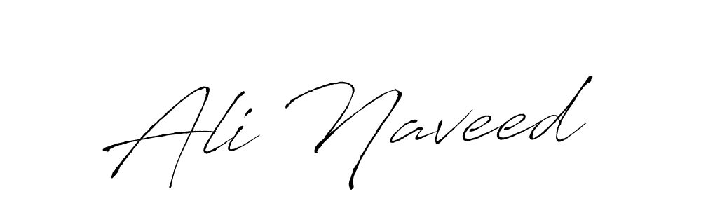 Design your own signature with our free online signature maker. With this signature software, you can create a handwritten (Antro_Vectra) signature for name Ali Naveed. Ali Naveed signature style 6 images and pictures png