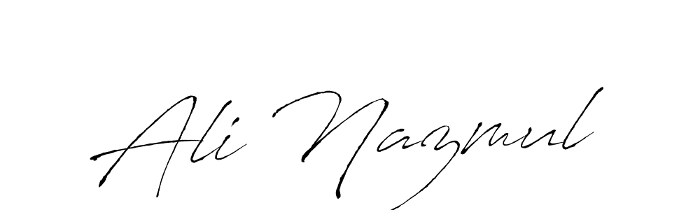 How to make Ali Nazmul signature? Antro_Vectra is a professional autograph style. Create handwritten signature for Ali Nazmul name. Ali Nazmul signature style 6 images and pictures png