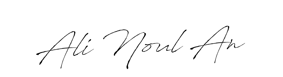 How to make Ali Noul An name signature. Use Antro_Vectra style for creating short signs online. This is the latest handwritten sign. Ali Noul An signature style 6 images and pictures png