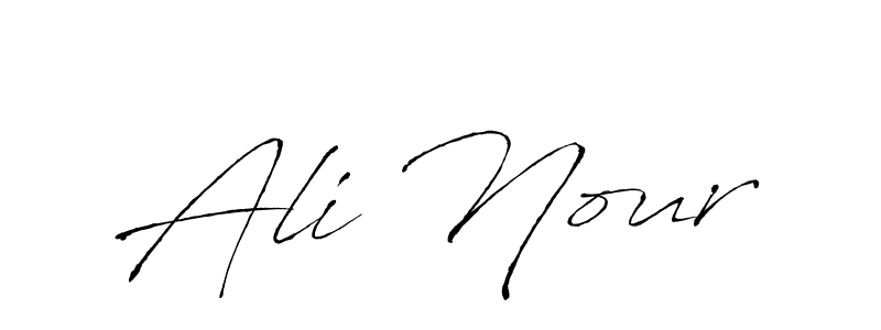Design your own signature with our free online signature maker. With this signature software, you can create a handwritten (Antro_Vectra) signature for name Ali Nour. Ali Nour signature style 6 images and pictures png