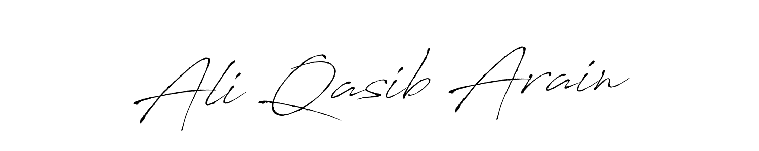 Ali Qasib Arain stylish signature style. Best Handwritten Sign (Antro_Vectra) for my name. Handwritten Signature Collection Ideas for my name Ali Qasib Arain. Ali Qasib Arain signature style 6 images and pictures png