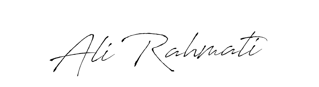 It looks lik you need a new signature style for name Ali Rahmati. Design unique handwritten (Antro_Vectra) signature with our free signature maker in just a few clicks. Ali Rahmati signature style 6 images and pictures png