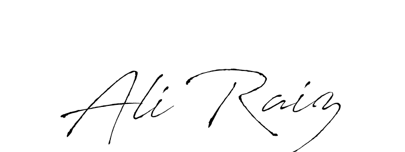 Use a signature maker to create a handwritten signature online. With this signature software, you can design (Antro_Vectra) your own signature for name Ali Raiz. Ali Raiz signature style 6 images and pictures png