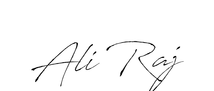 Design your own signature with our free online signature maker. With this signature software, you can create a handwritten (Antro_Vectra) signature for name Ali Raj. Ali Raj signature style 6 images and pictures png
