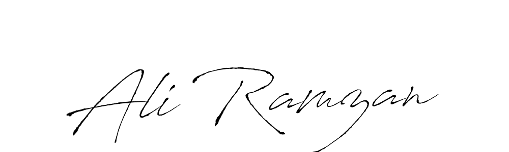 Make a beautiful signature design for name Ali Ramzan. With this signature (Antro_Vectra) style, you can create a handwritten signature for free. Ali Ramzan signature style 6 images and pictures png