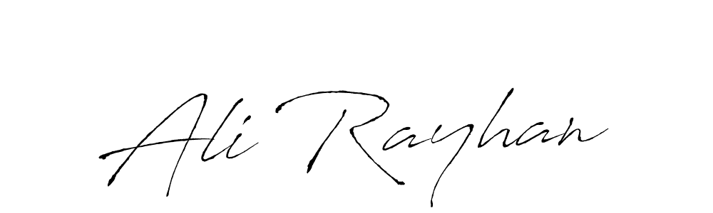 How to make Ali Rayhan name signature. Use Antro_Vectra style for creating short signs online. This is the latest handwritten sign. Ali Rayhan signature style 6 images and pictures png