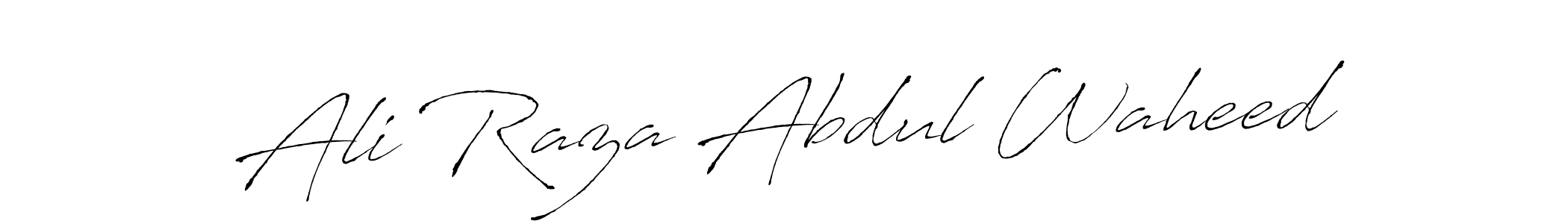 Also we have Ali Raza Abdul Waheed name is the best signature style. Create professional handwritten signature collection using Antro_Vectra autograph style. Ali Raza Abdul Waheed signature style 6 images and pictures png