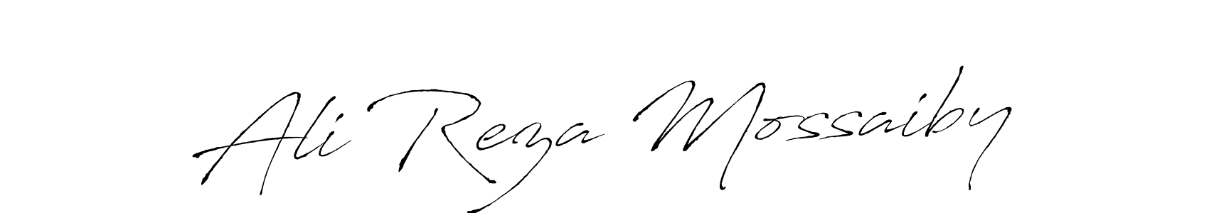 The best way (Antro_Vectra) to make a short signature is to pick only two or three words in your name. The name Ali Reza Mossaiby include a total of six letters. For converting this name. Ali Reza Mossaiby signature style 6 images and pictures png