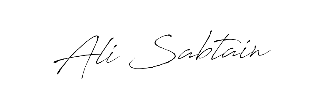 Ali Sabtain stylish signature style. Best Handwritten Sign (Antro_Vectra) for my name. Handwritten Signature Collection Ideas for my name Ali Sabtain. Ali Sabtain signature style 6 images and pictures png