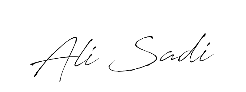 How to make Ali Sadi name signature. Use Antro_Vectra style for creating short signs online. This is the latest handwritten sign. Ali Sadi signature style 6 images and pictures png