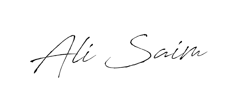 Create a beautiful signature design for name Ali Saim. With this signature (Antro_Vectra) fonts, you can make a handwritten signature for free. Ali Saim signature style 6 images and pictures png