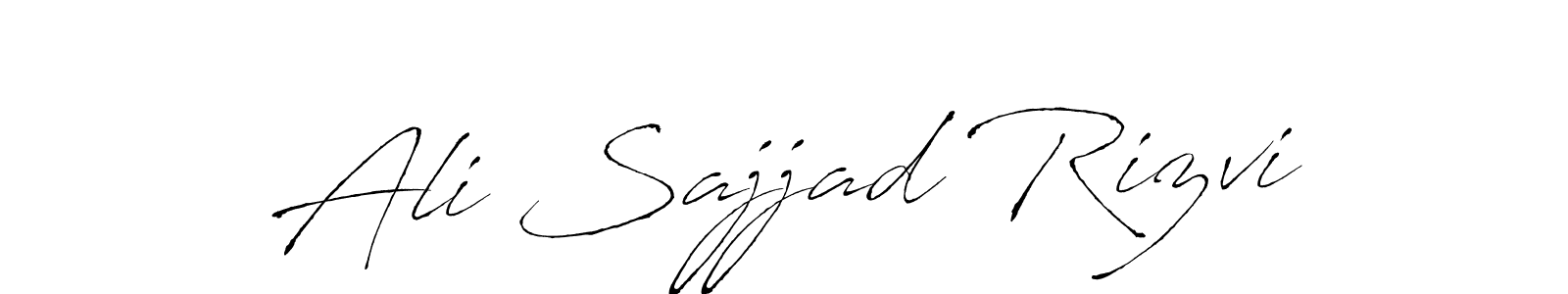Create a beautiful signature design for name Ali Sajjad Rizvi. With this signature (Antro_Vectra) fonts, you can make a handwritten signature for free. Ali Sajjad Rizvi signature style 6 images and pictures png