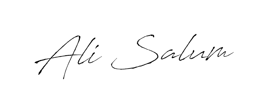 Ali Salum stylish signature style. Best Handwritten Sign (Antro_Vectra) for my name. Handwritten Signature Collection Ideas for my name Ali Salum. Ali Salum signature style 6 images and pictures png