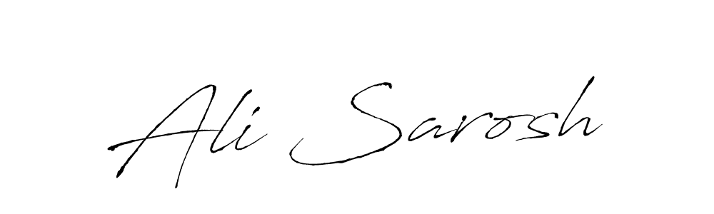 Ali Sarosh stylish signature style. Best Handwritten Sign (Antro_Vectra) for my name. Handwritten Signature Collection Ideas for my name Ali Sarosh. Ali Sarosh signature style 6 images and pictures png