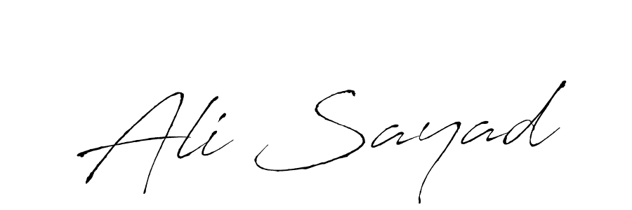 Also we have Ali Sayad name is the best signature style. Create professional handwritten signature collection using Antro_Vectra autograph style. Ali Sayad signature style 6 images and pictures png