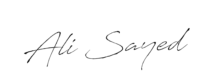 Ali Sayed stylish signature style. Best Handwritten Sign (Antro_Vectra) for my name. Handwritten Signature Collection Ideas for my name Ali Sayed. Ali Sayed signature style 6 images and pictures png