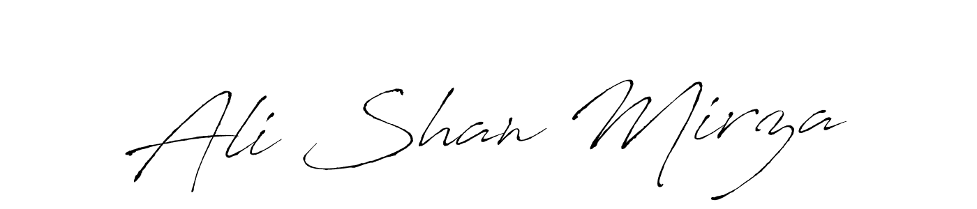 Antro_Vectra is a professional signature style that is perfect for those who want to add a touch of class to their signature. It is also a great choice for those who want to make their signature more unique. Get Ali Shan Mirza name to fancy signature for free. Ali Shan Mirza signature style 6 images and pictures png