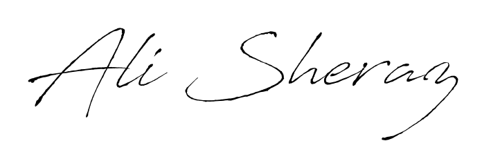 Generate high-definition signature styles for Ali Sheraz. The Antro_Vectra typeface ensures crisp legibility and sophisticated design. Ali Sheraz signature style 6 images and pictures png