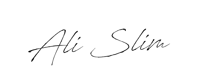 You should practise on your own different ways (Antro_Vectra) to write your name (Ali Slim) in signature. don't let someone else do it for you. Ali Slim signature style 6 images and pictures png