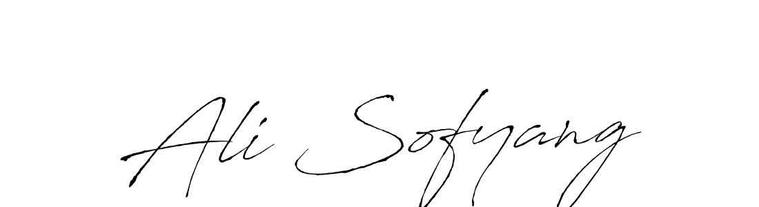 Create a beautiful signature design for name Ali Sofyang. With this signature (Antro_Vectra) fonts, you can make a handwritten signature for free. Ali Sofyang signature style 6 images and pictures png