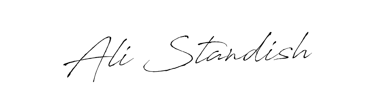 You should practise on your own different ways (Antro_Vectra) to write your name (Ali Standish) in signature. don't let someone else do it for you. Ali Standish signature style 6 images and pictures png