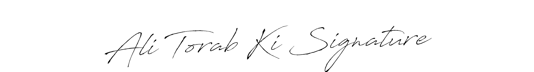 Make a beautiful signature design for name Ali Torab Ki Signature. With this signature (Antro_Vectra) style, you can create a handwritten signature for free. Ali Torab Ki Signature signature style 6 images and pictures png