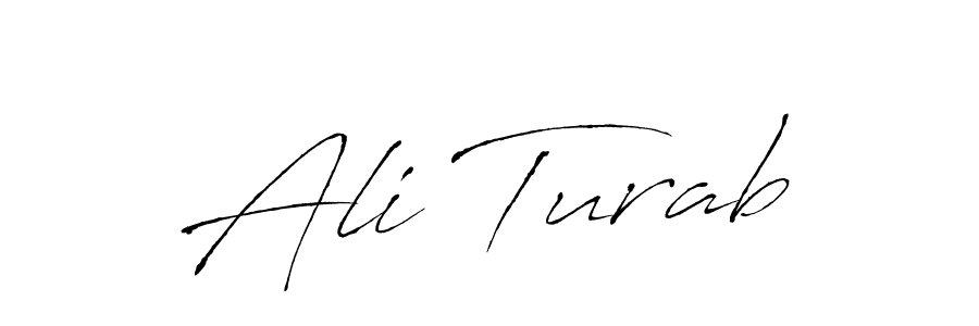 Ali Turab stylish signature style. Best Handwritten Sign (Antro_Vectra) for my name. Handwritten Signature Collection Ideas for my name Ali Turab. Ali Turab signature style 6 images and pictures png