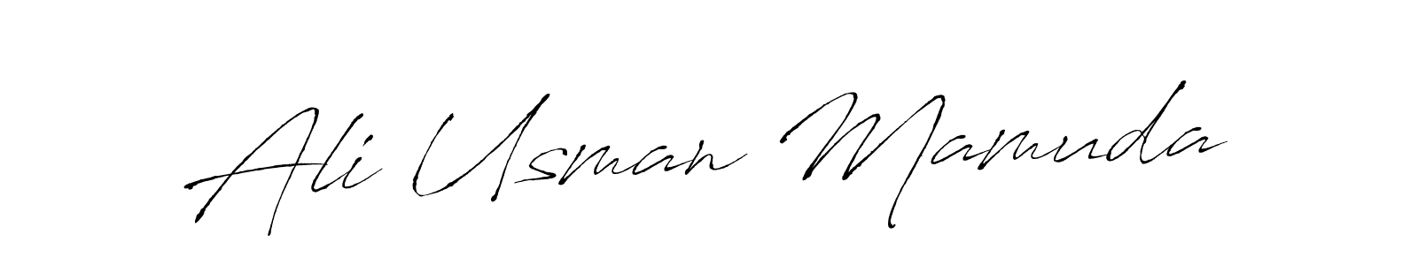 You can use this online signature creator to create a handwritten signature for the name Ali Usman Mamuda. This is the best online autograph maker. Ali Usman Mamuda signature style 6 images and pictures png