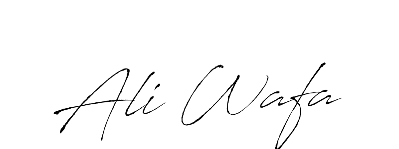 Create a beautiful signature design for name Ali Wafa. With this signature (Antro_Vectra) fonts, you can make a handwritten signature for free. Ali Wafa signature style 6 images and pictures png