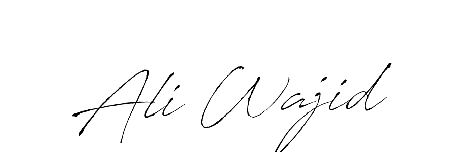 Create a beautiful signature design for name Ali Wajid. With this signature (Antro_Vectra) fonts, you can make a handwritten signature for free. Ali Wajid signature style 6 images and pictures png